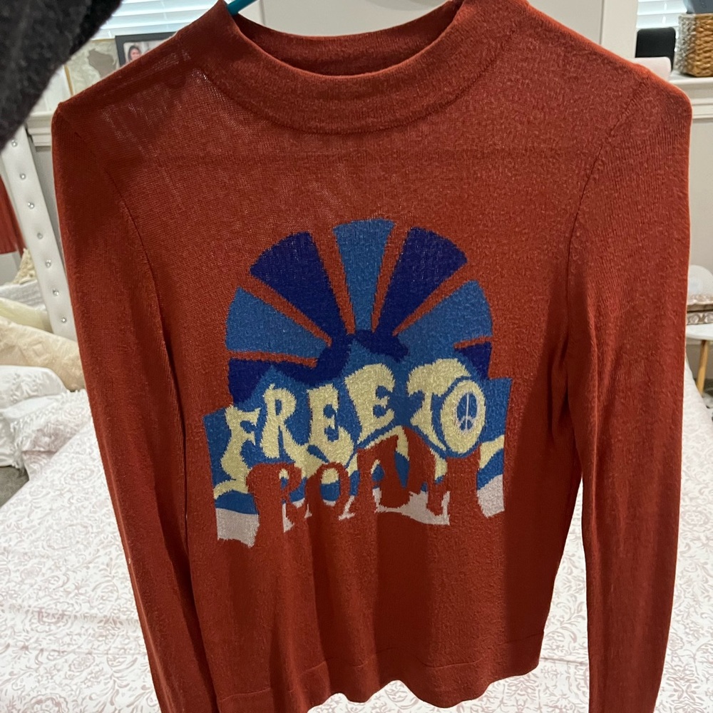 free people low turtleneck sweater